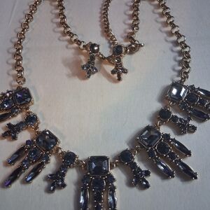 Elegant Gold and Black Jewelry Set